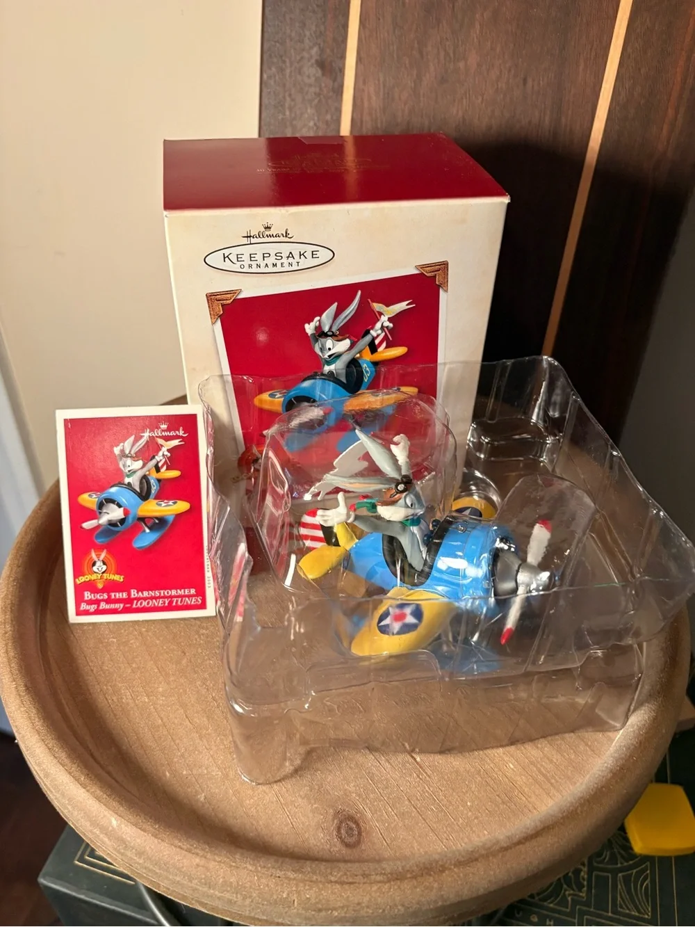 Hallmark Keepsake Bugs Bunny 'Bugs the Barnstormer' Ornament - Blue & Yellow